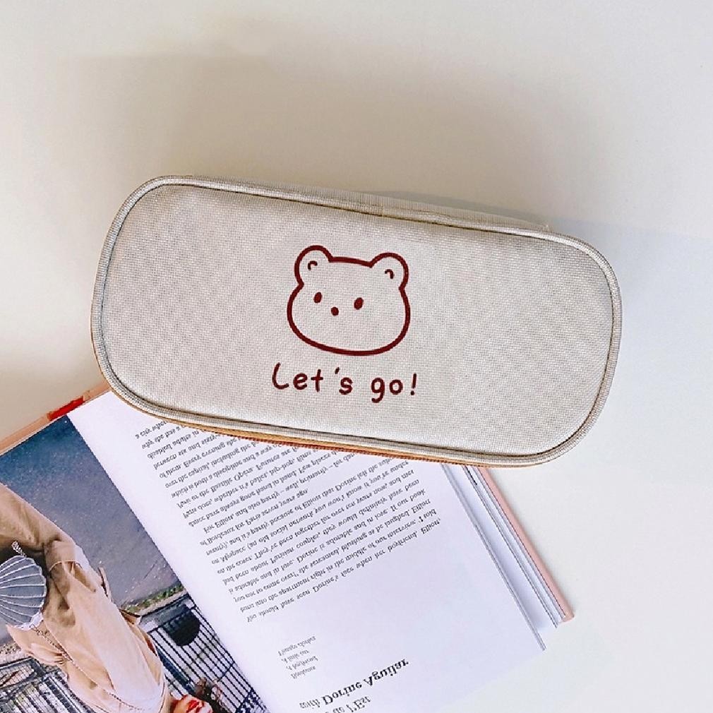

BISA COD Mismi Annette Pencil Case Kotak Pensil Cute Bear Sekolah Perempuan Trendy - K1A gk-61