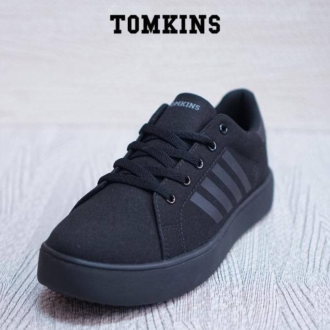 TOMKINS Crayon -  Hitam Sepatu Sekolah Wanita Sneakers Casual Remaja H56M