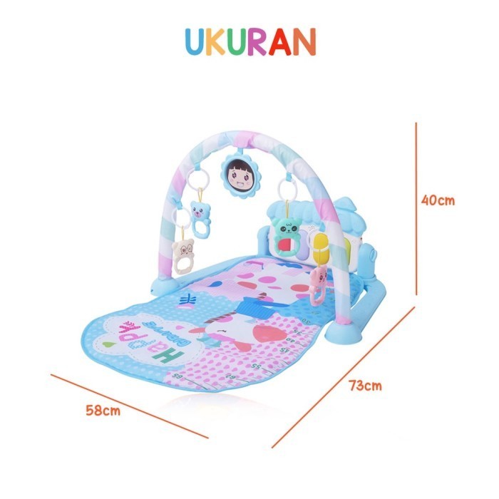 Baby Fitness Piano / Playgym Mainan Bayi Rattle Playmate Musik Piano B