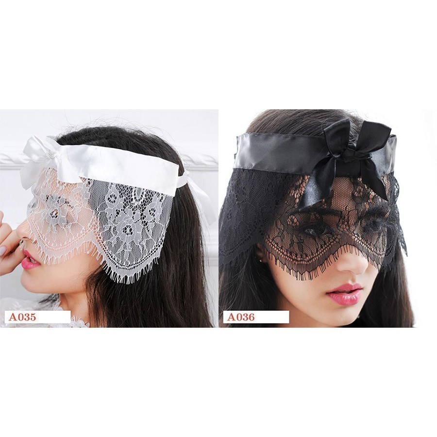 A035 Mask Topeng Karnaval Seksi Penutup Mata Bridal Transparan