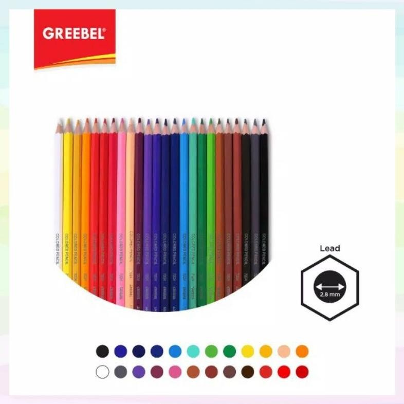 

Best Seller Pensil Warna Greebel Panjang 24 Warna Classic Promo