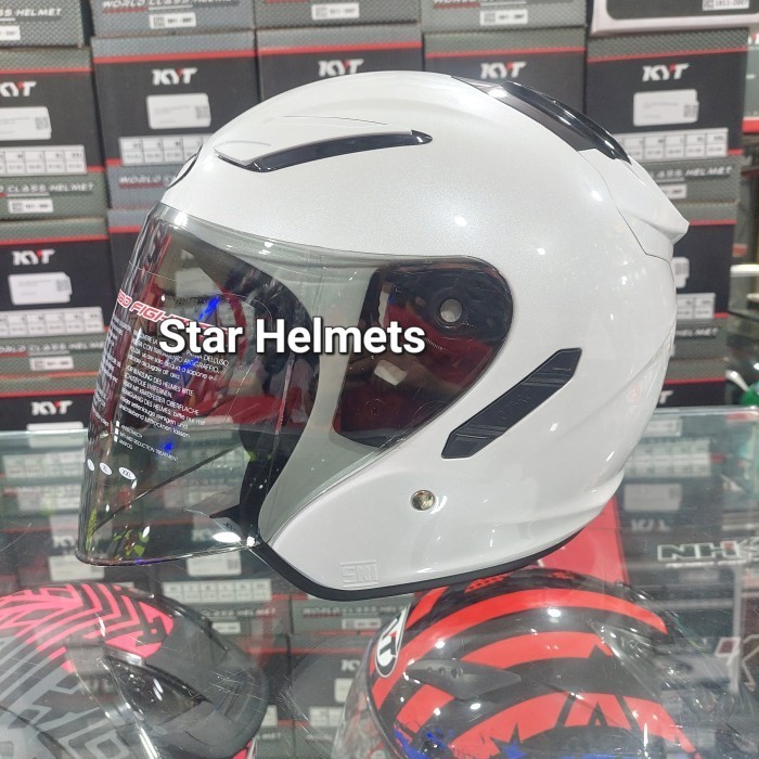 Terlaris Helm Nhk R1 Solid Single Visor Star White