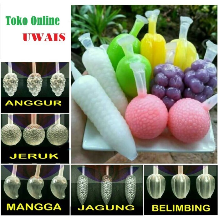 

DISKON Plastik Kemasan Es Unik Karakter Buah Isi 100pcs