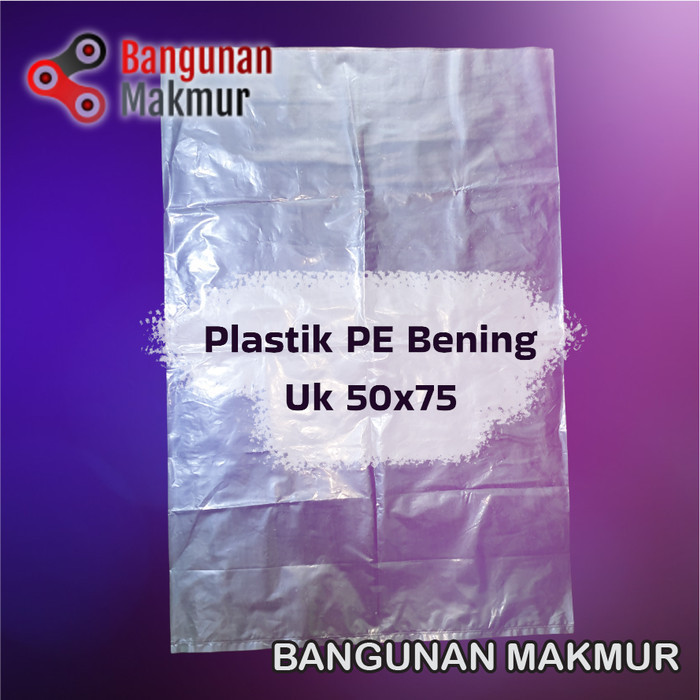

BRG BARU Kantong Plastik PE Bening Uk Besar Murah Tebal - 50 x 75