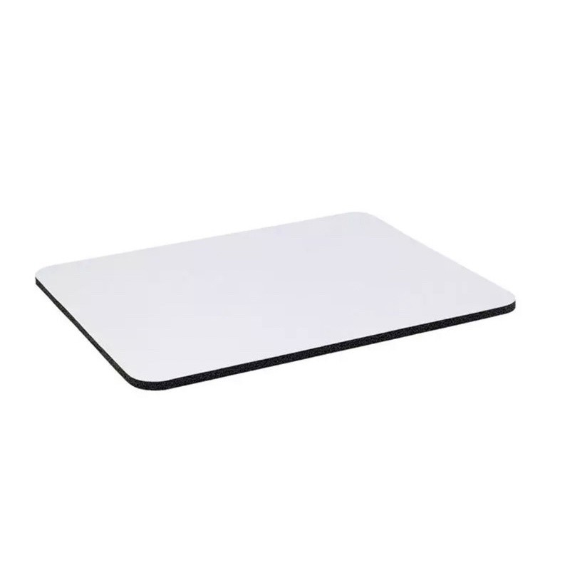 Putih - Mouse pad Polos 18X22 Alas Mousepad Gaming / kantor Game Standar anti slip office komputer l