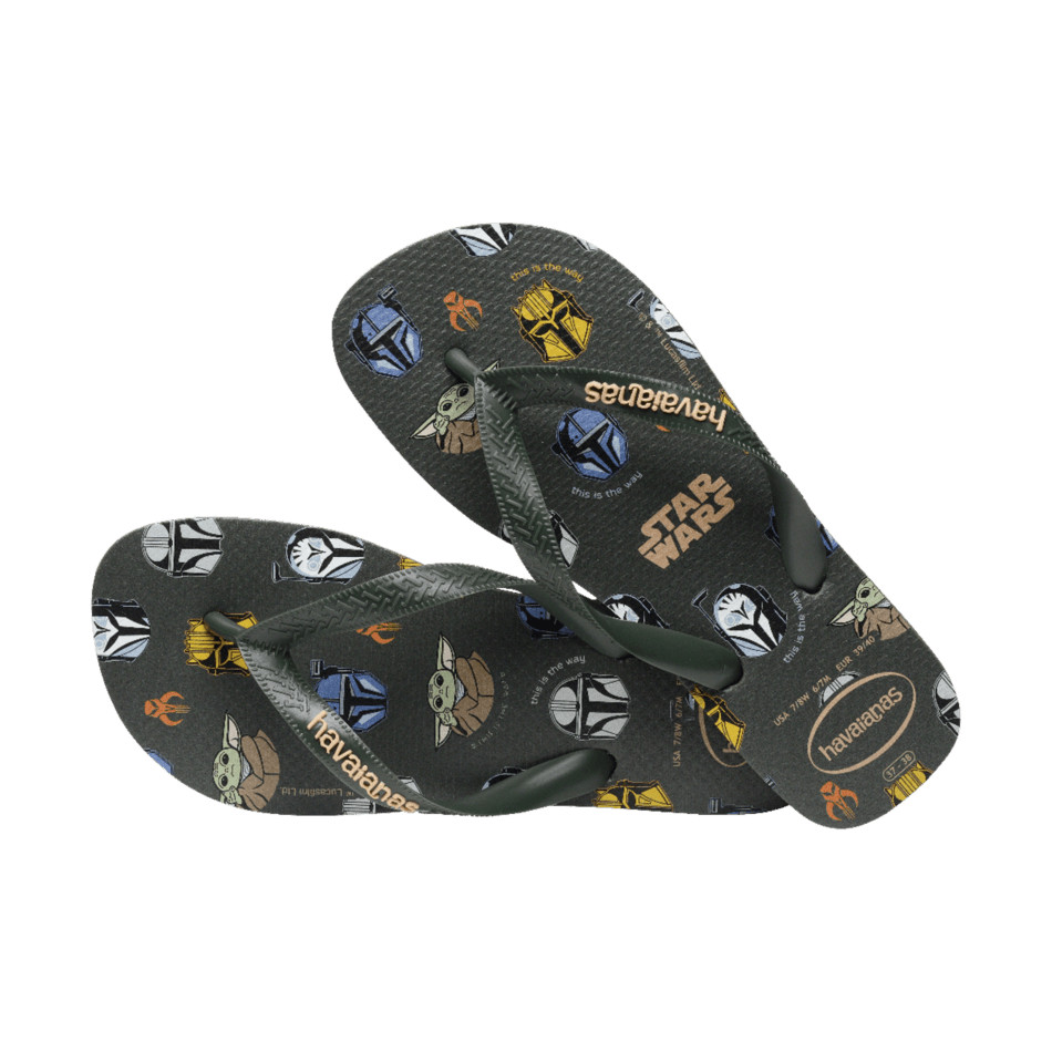 Havaianas 4896 Star Wars Green Olive - Sandal Pria