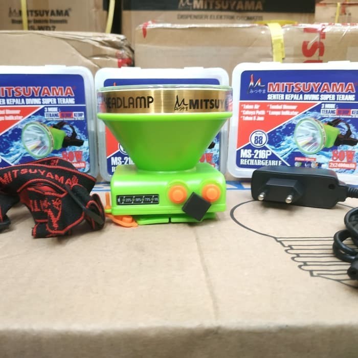 SENTER KEPALA LED DIVING MS 216P MITSUYAMA SENTER KEPALA LED