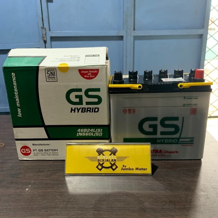 Accu GS Hybrid NS60L - Aki GS Hybrid - Aki Basah