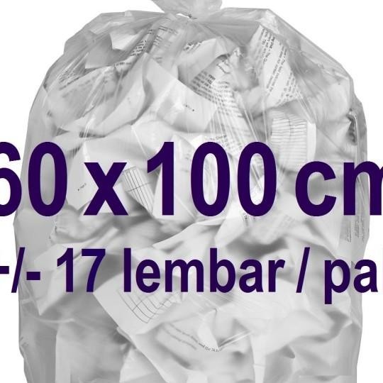 Kantong Plastik Bening Besar 60X100 Cm Pe 770 Gr / Pa Kantong Sampah