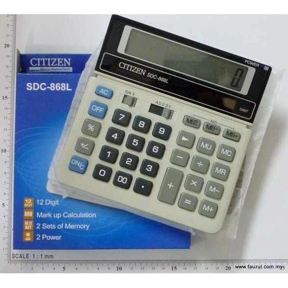 

KALKULATOR CITIZEN SDC 868L (ORIGINAL) H24S