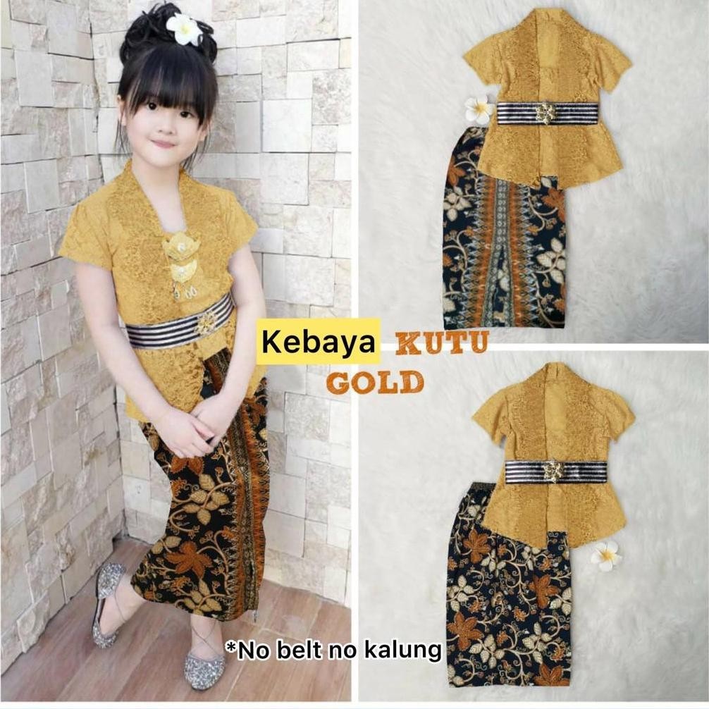 BISA COD Baju Adat Anak Perempuan Kebaya Anak Brukat Batik Modern Set Kebaya Anak Perempuan Setelan 