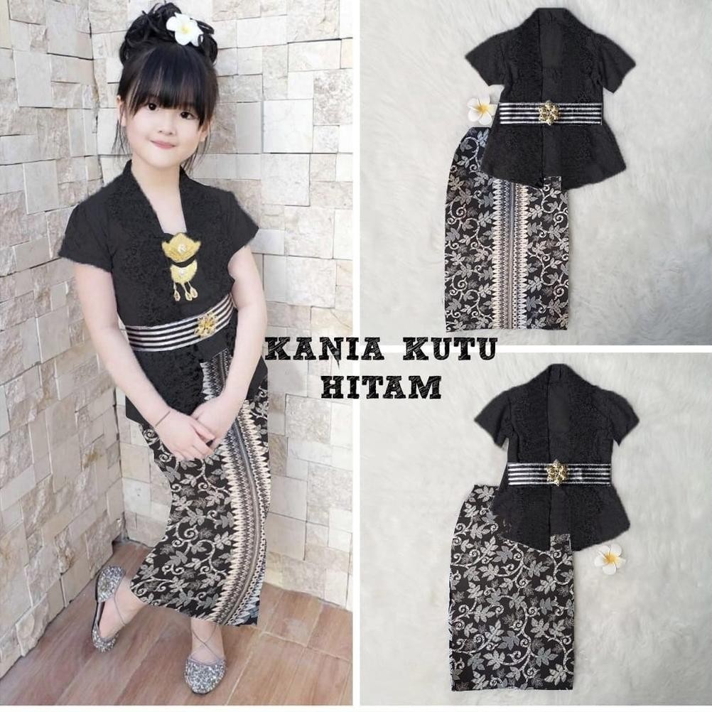 BISA COD Baju Adat Anak Perempuan Kebaya Anak Brukat Batik Modern Set Kebaya Anak Perempuan Setelan 