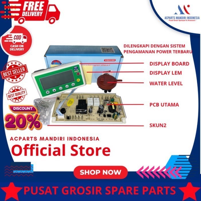 MODUL MESIN CUCI FRONT LOADING UNIVERSAL YM800XQG