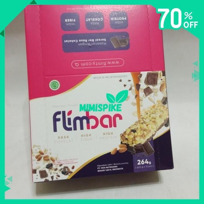 

FLIMBAR SNACK SEHAT KAYA NUTRISI RENDAH KALORI BOX 12 PCS PRODUK DIET BY MIMISPIKE !!!