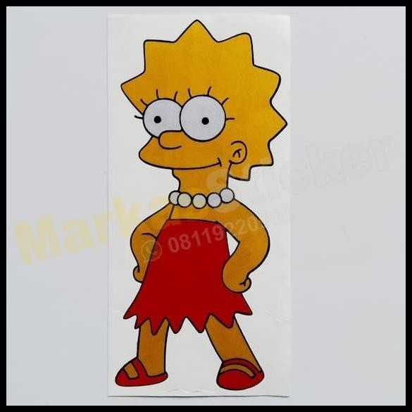 

HOT DEAL STIKER THE SIMPSONS LISA SIMPSON CHARACTER !