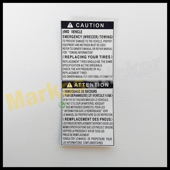 

TERMURAH STIKER CAUTION RAV 4 !!!!!!
