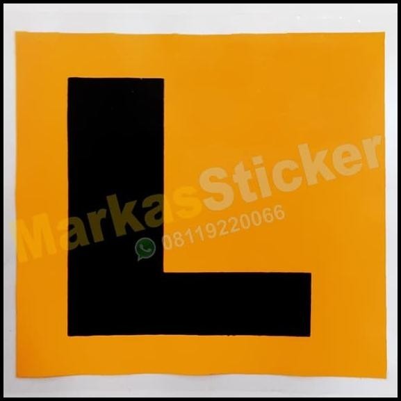 

GRATIS ONGKIR STIKER L LEARNER KUNING (STIKER STICKON TEMPEL DALAM) !!!!!