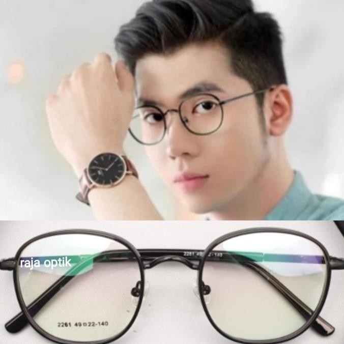 Kacamata Minus Pria Bulat Anti Radiasi Minus Pria