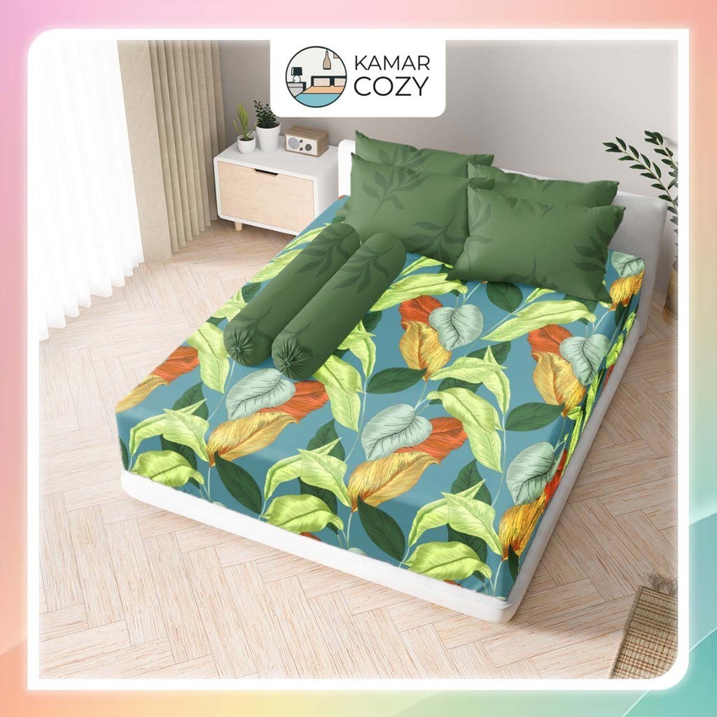 Sprei Kintakun Set Fitted 160x200 / 180x200 B4 Adelina Queen / King Bantal 4 guling 2 Dluxe Aestheti