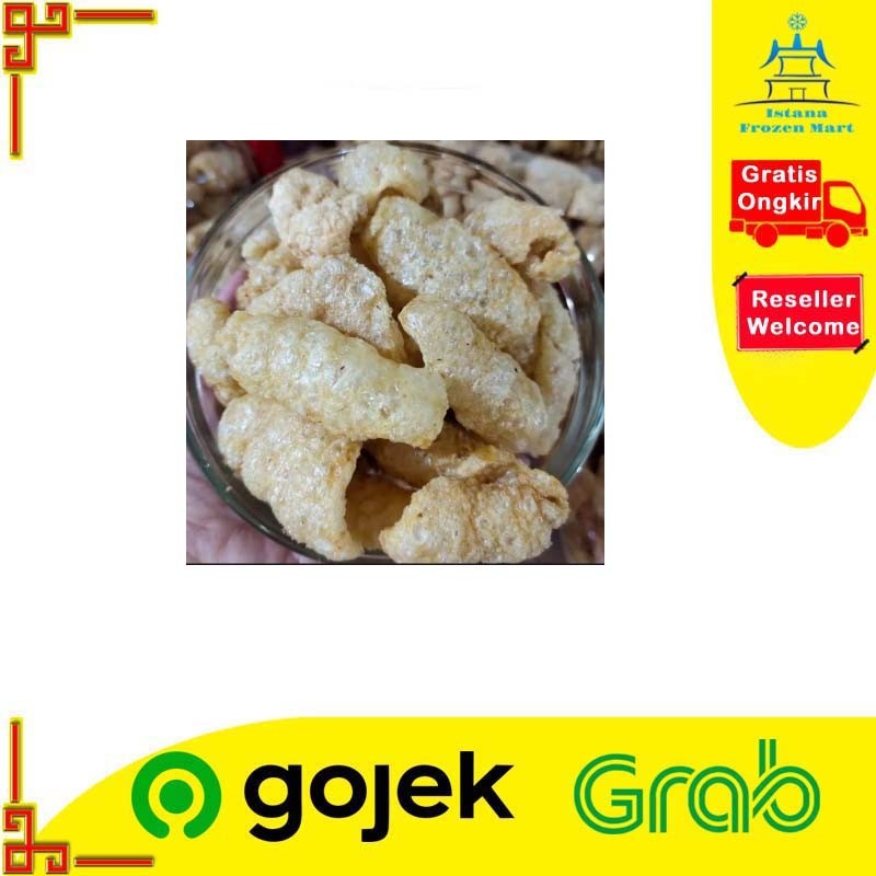 

Krupuk Kulit Rambak Babi KRUBI Samcan Opig Besar 100 GR