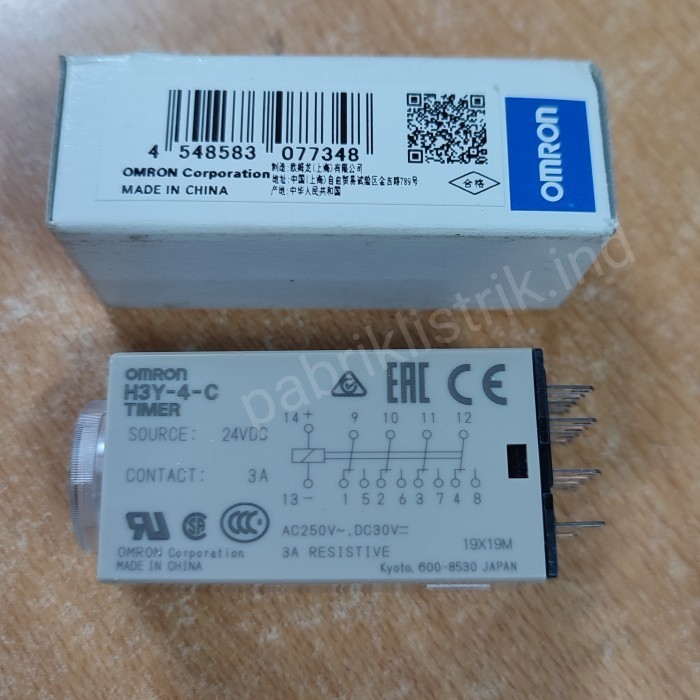 Timer Relay H3Y 4 C 60S H3Y4 24Vdc 24V Dc Dc24V Omron Original Ori