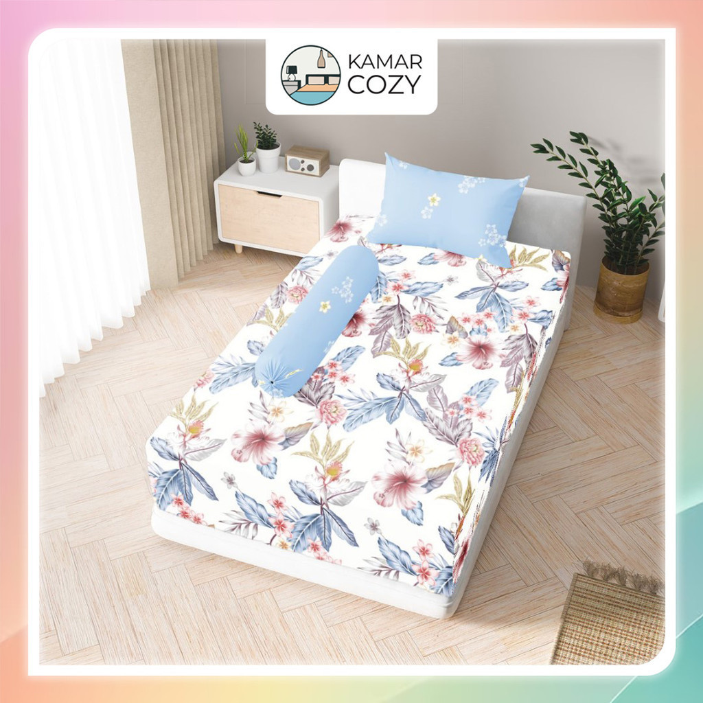Sprei Kintakun Set Fitted Single 90x200 / 100x200 / 120x200 Intanayu Dluxe Aesthetic Tinggi 25 cm Es