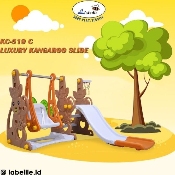 Kids Slide With Swing Tobebe Ayunan Prosotan Perosotan Anak Playhouse