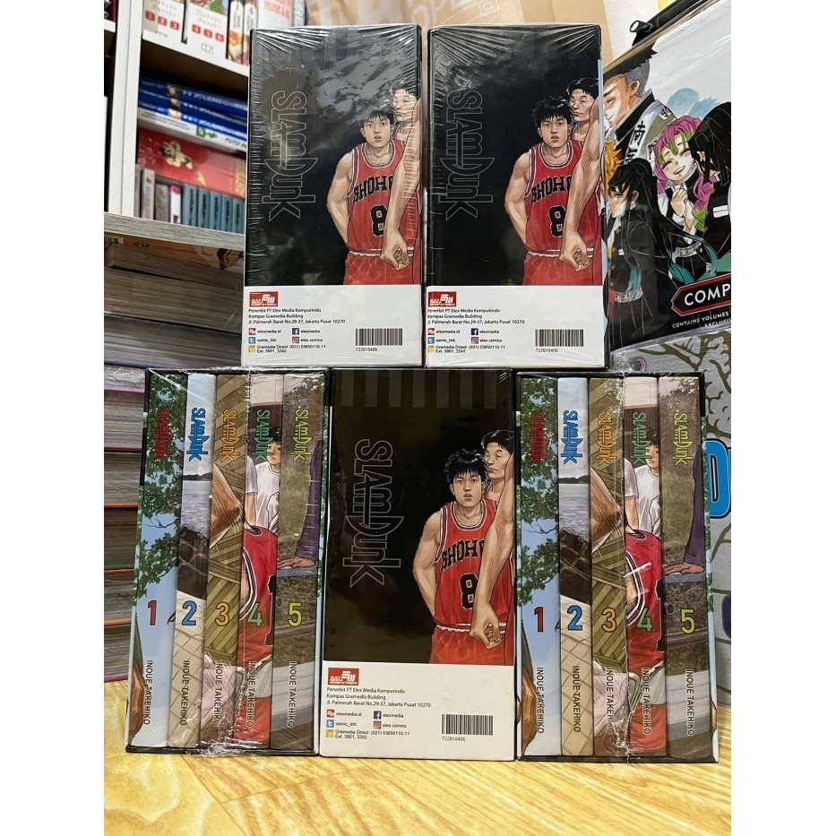 Kok Slam Dunk Boxset 1 ( Vol 1-5 ) Lited Elex Media Bonus Poster