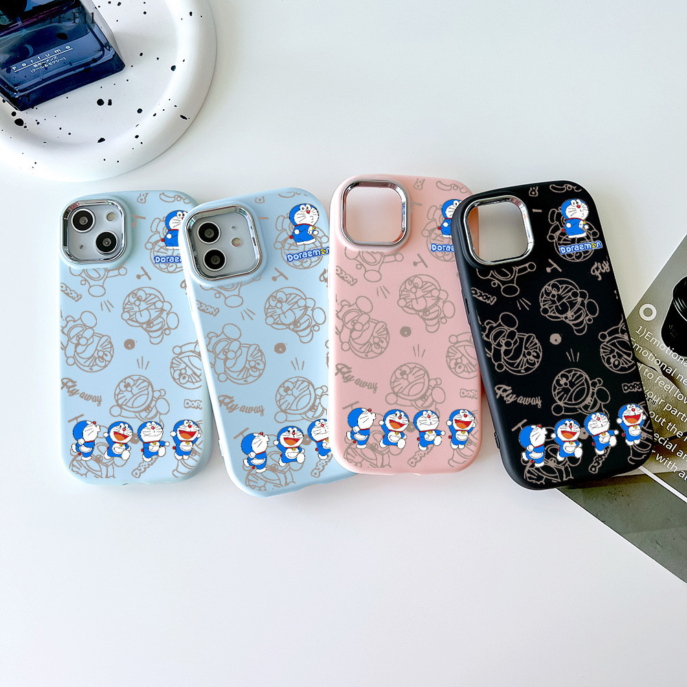 OPPO Reno 11 13F 11F 7 8 7Z 8Z F11 F9 F1S Pro 4G 5G Untuk Case Hp Softcase Casing Kesing Doraemon 43
