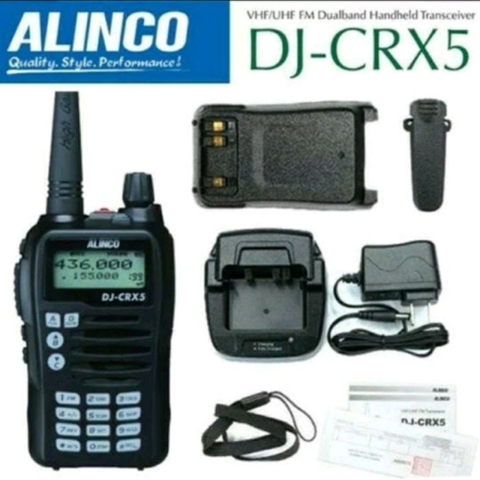 {SyaneShop} HT ALINCO DJ-CRX5 DUALBAND ORIGINAL ALINCO DJ CRX5 CRX 5 CRX5 Murah