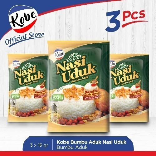 S58831 NASI UDUK KOBE BUMBU RACIK 3X15GR PACK MAJU BERSAMA (20250420)