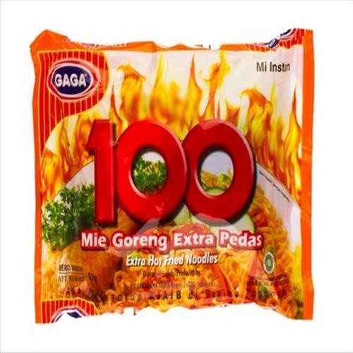 

S13253 GAGA 100 GORENG EXTRA PEDAS MIE INSTANT 92GR MAJU BERSAMA (20250427)