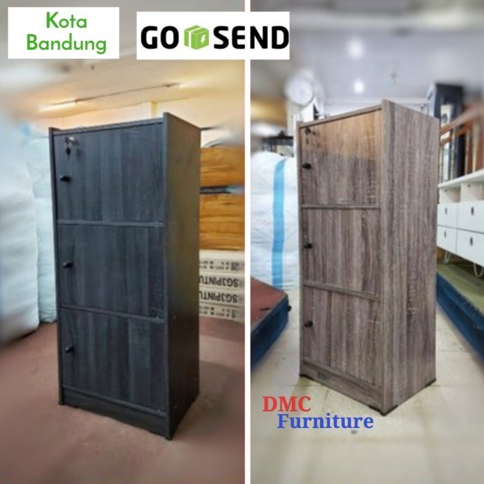 TERMURAH rak susun serbaguna RSG pintu 3 susun graver rak buku lemari susun