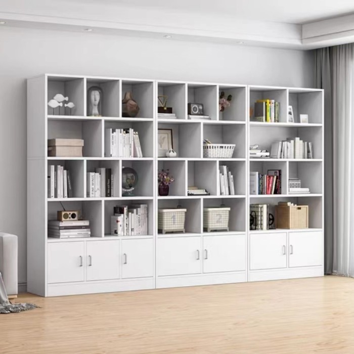 EKSLUSIF Furnibest Lemari Buku Lemari Rak Buku Rak Buku Kayu Rak Susun Lemari Display Lemari