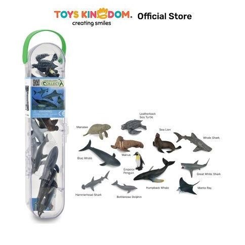 Gratis Ongkir Toys Kingdom Collecta Set 12 Pcs Miniatur Sea Animals Toys Kids Toy Minifigur Miniatur