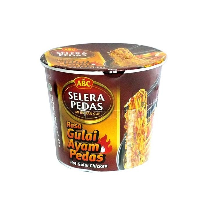 S41083 ABC SELERA PEDAS GULAI AYAM PEDAS MIE CUP 65GR MAJU BERSAMA (20251203)