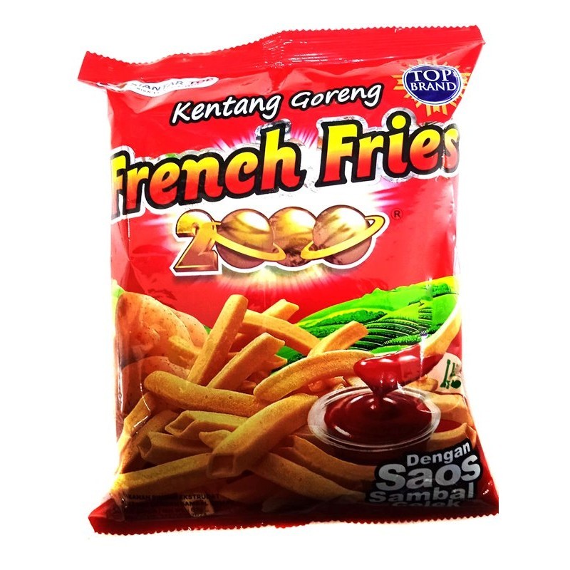 

S61165 SIANTAR TOP FRENCH FRIES 2000 PREMIUM SNACK 62GR BUNGKUS MAJU BERSAMA (20250528)