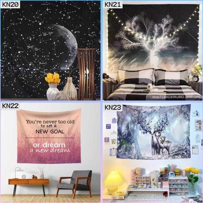 NEW PRODUK HS - BACKGROUND KAIN WALLPAPER KAIN DINDING POSTER KAIN ANIME KARTUN 