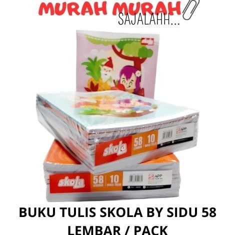 

Boss (1 Pak) Buku Tulis Skola By Sidu 58 Lembar 10 Buku