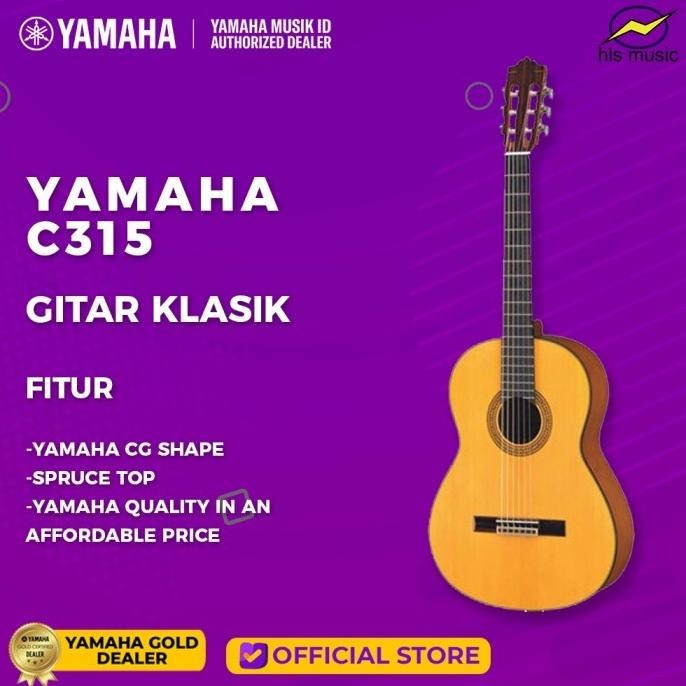 Yamaha C315 Gitar Klasik Original