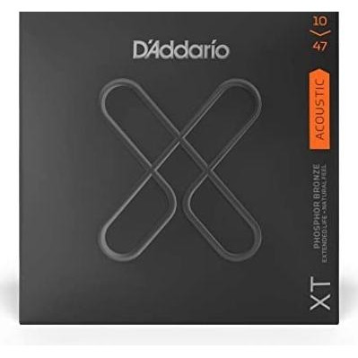 D'Addario Xt Phosphor Bronze Acoustic Strings, Extra Light,10-47,Bmj