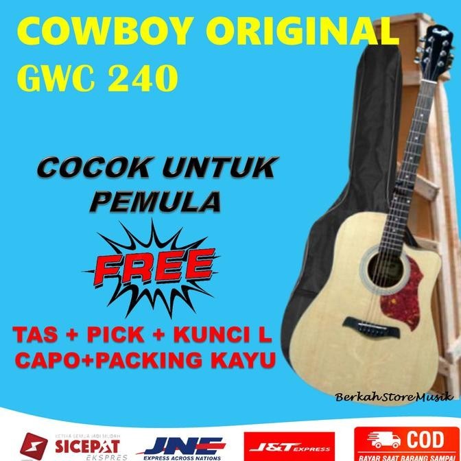 Gitar Cowboy Original Gwc-240 Na Gwc 240Ns Gitar Akustik Cowboy Import