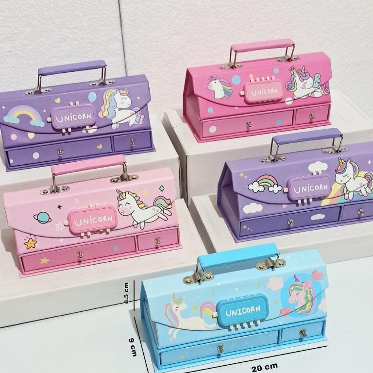 

Ready Bos Kotak Pensil Karton+Kode Kunci/Tempat Pensil/Pencil Case Code/Pin
