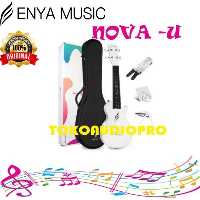 Enya Nova U Carbon Fiber Concert 23" Ukulele Gitar Ukulele