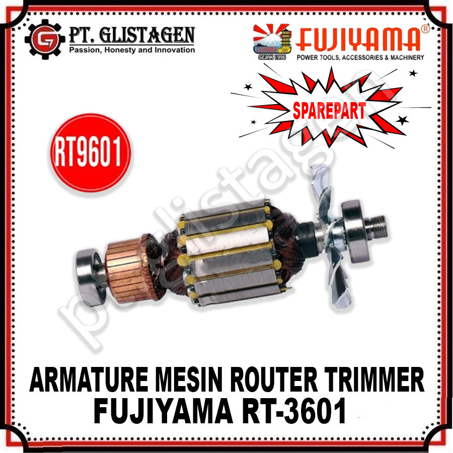 FUJIYAMA RT9601 Armature Mesin Router RT9601 Angker Rotor Trimmer Besar 3601B 3601 B Makita