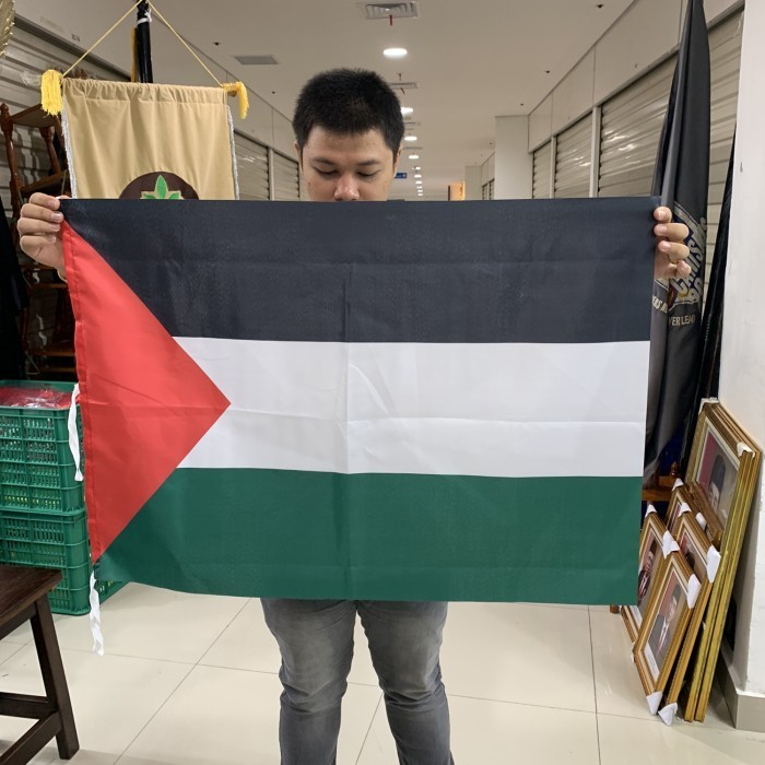 

Terlaris Bendera negara PALESTINA ukuran 60x90 cm bahan import SALE