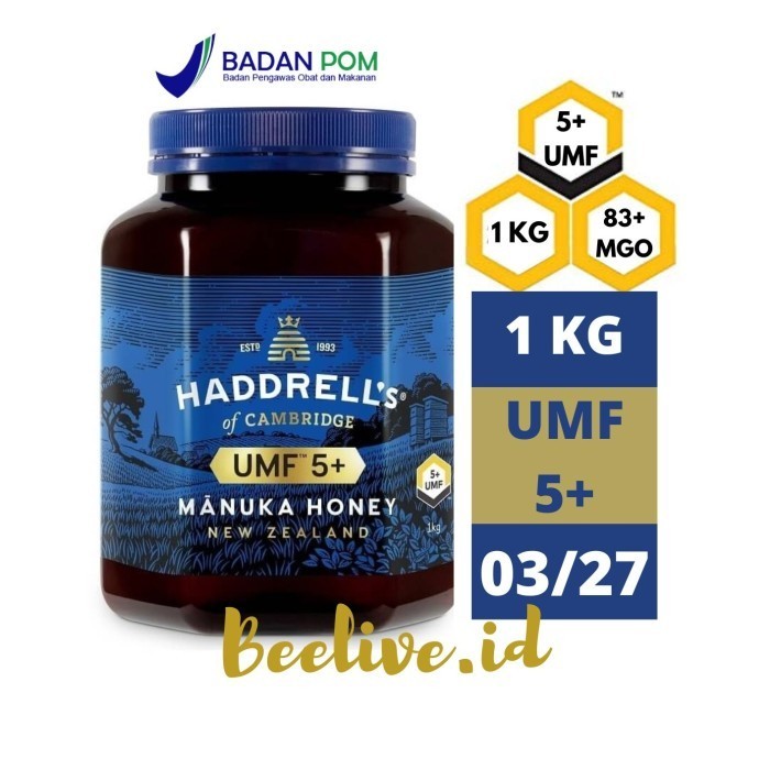 

Madu Haddrells Manuka Honey UMF 5+ MGO 83+ 1 KG