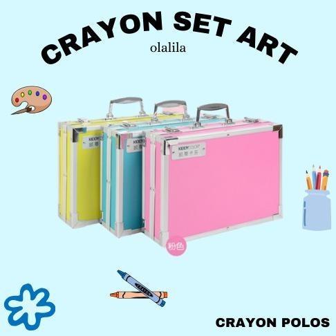 

CRAYON ART SET 145PCS / KOPER SET CRAYON MEWARNAI / ALAT TULIS ANAK CRAYON SET ANAK LENGKAP HALUS NYAMAN BAGUS BERKUALITAS BRAND OFFICIAL TERLARIS TERBARU TERMURAH UNIK COD