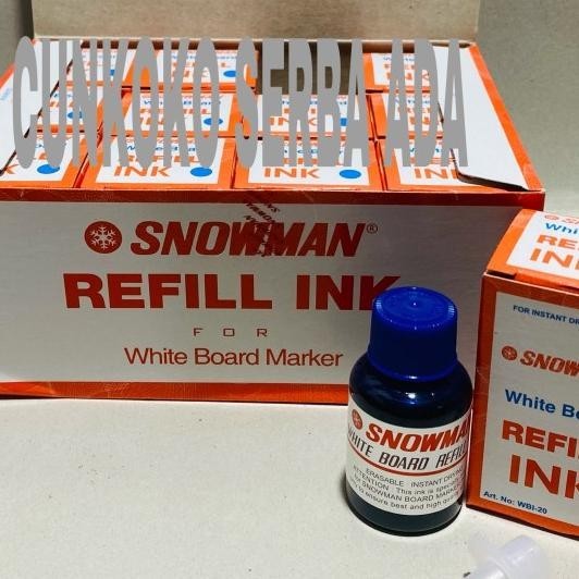 

Refill Tinta Spidol Snowman Whiteboard / 1 Box Isi 12 Pcs