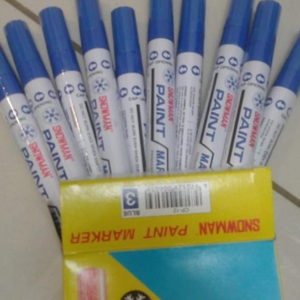 

Spidol Permanent Paint Marker Snowman Blue Isi(12)